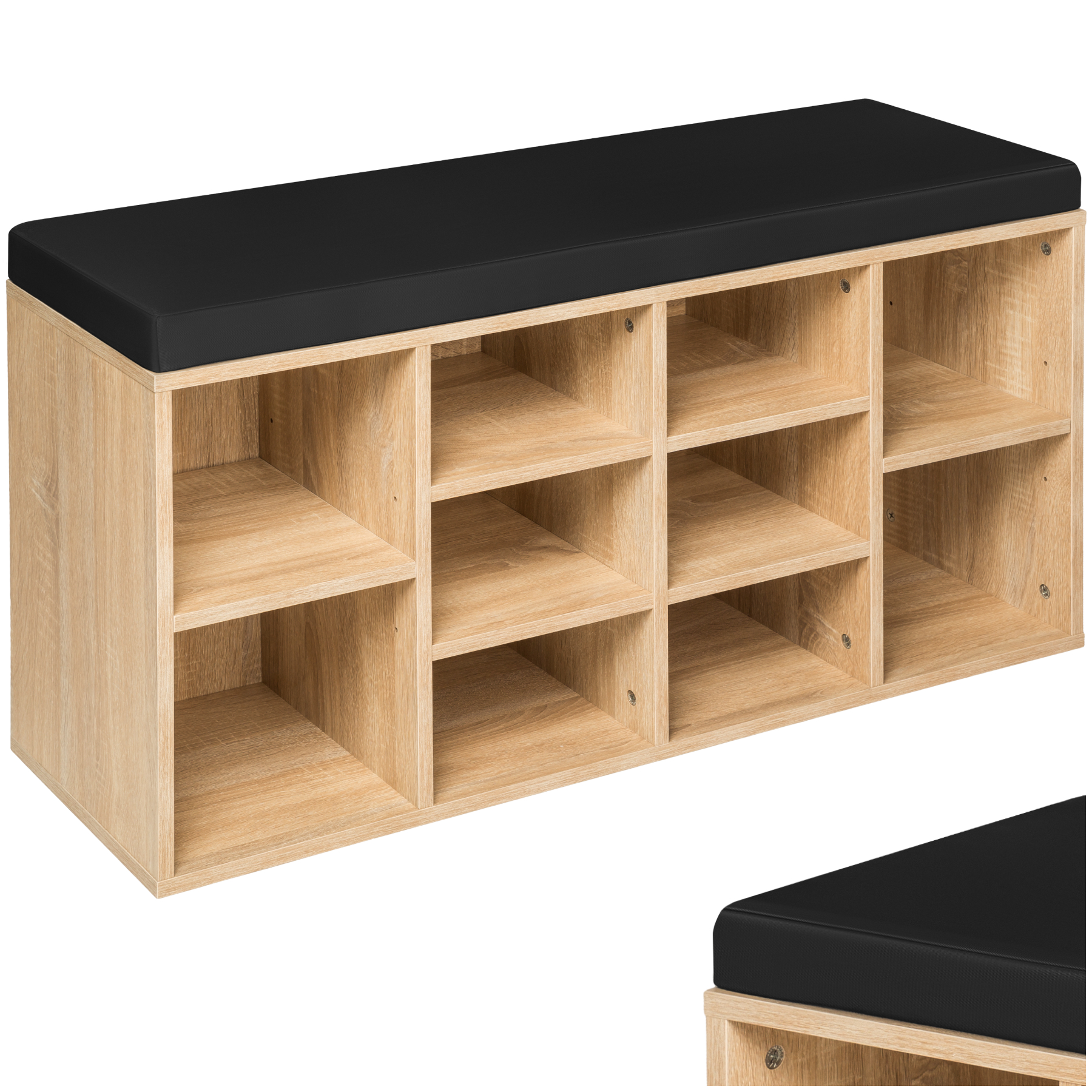 Scarpiera con seduta e cuscino 103,5 x 48 x 30 cm