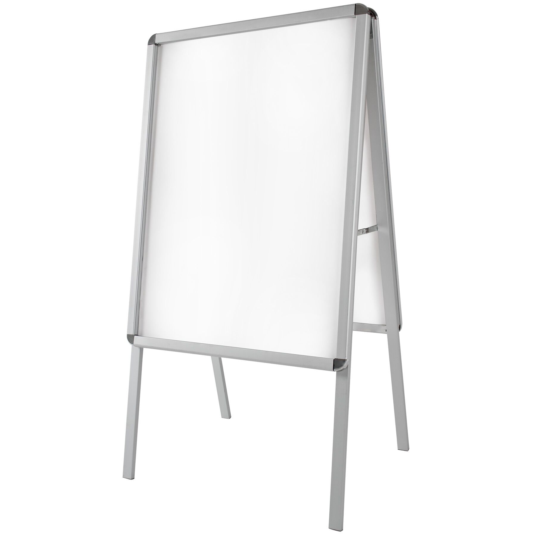 Espositore per manifesti A1 in alluminio, bifacciale, con 2 fogli - grigio | tectake