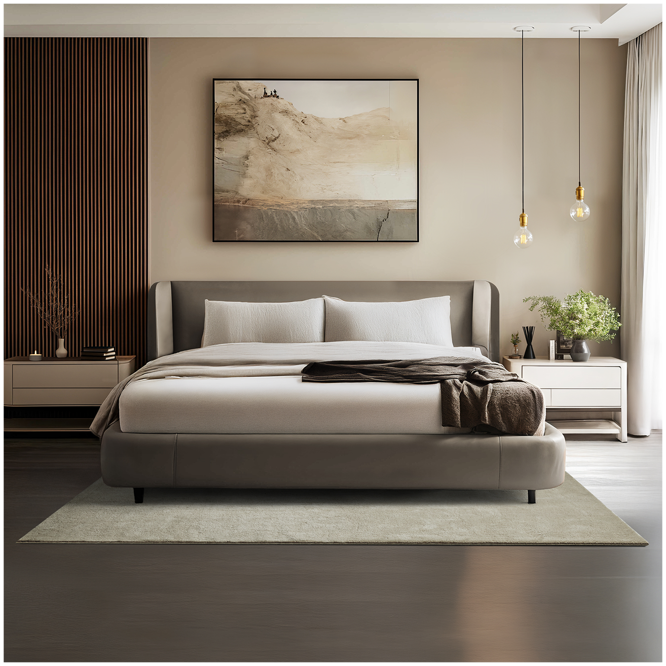 Kurzflorteppich Soft Zone - Sand, 140 x 200 cm
