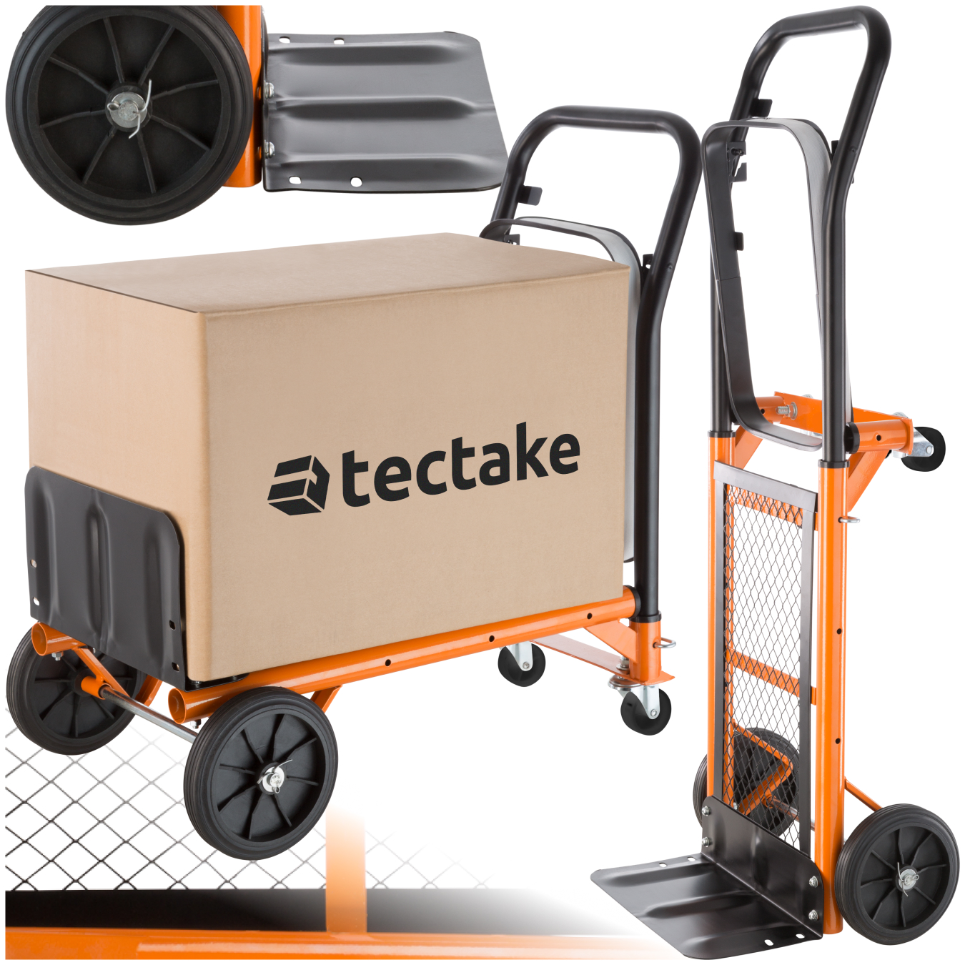 Universele steekwagen tot 80kg - oranje