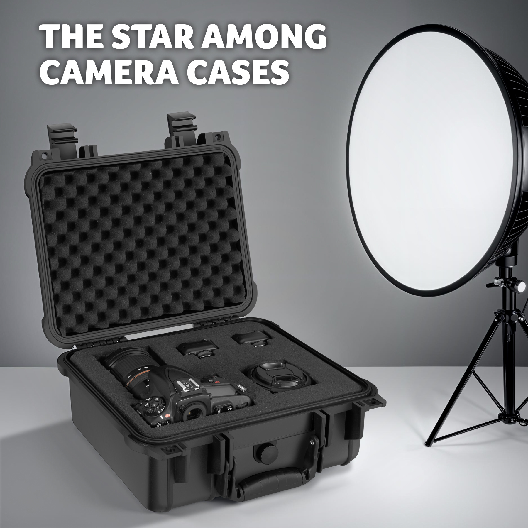 Camera Case Hard Shell Box Photography Travel Protective Waterproof Universal - Picture 21 of 37