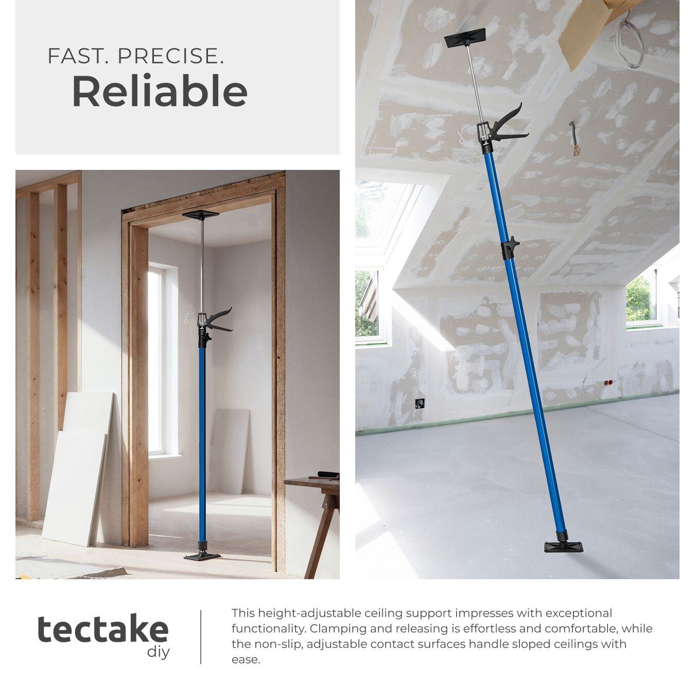 Plasterboard Props Ceiling Adjustable Support Drywall Extendable Prop Set - Produktbild 3