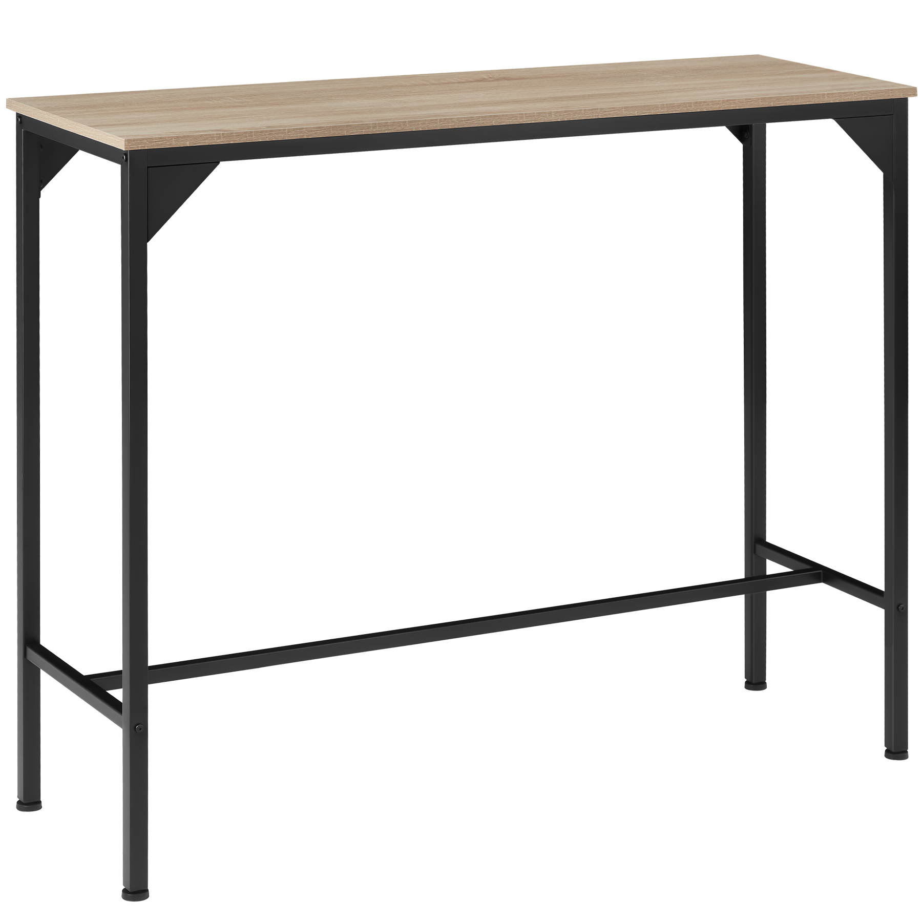 Bartisch Kerry 120x40x100,5cm - Industrial Holz hell, Eiche Sonoma