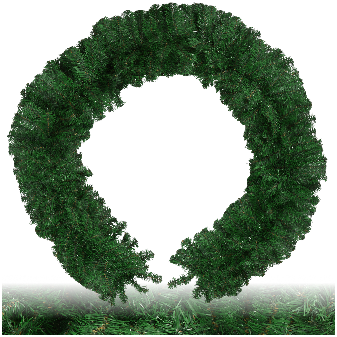 Christmas Garland in detailed and lifelike look, 270 cm long - green