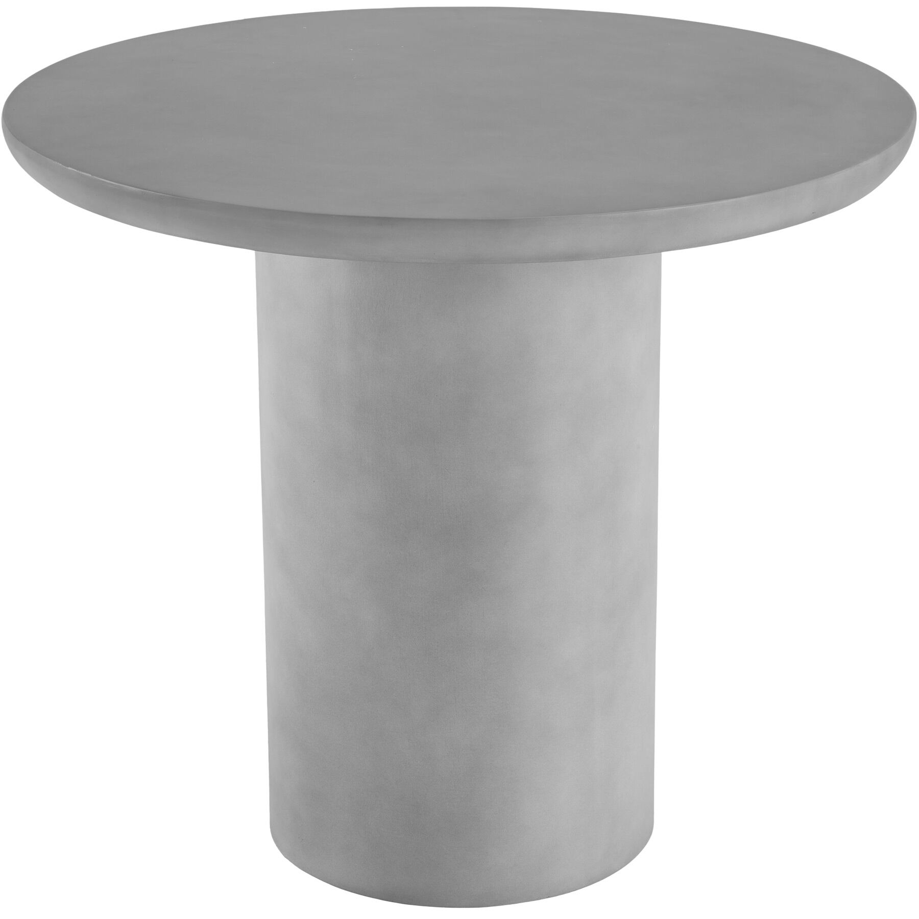 Mesa de jardim redonda TALMI para interior e exterior, 86,5x75,5cm - cinzento concreto