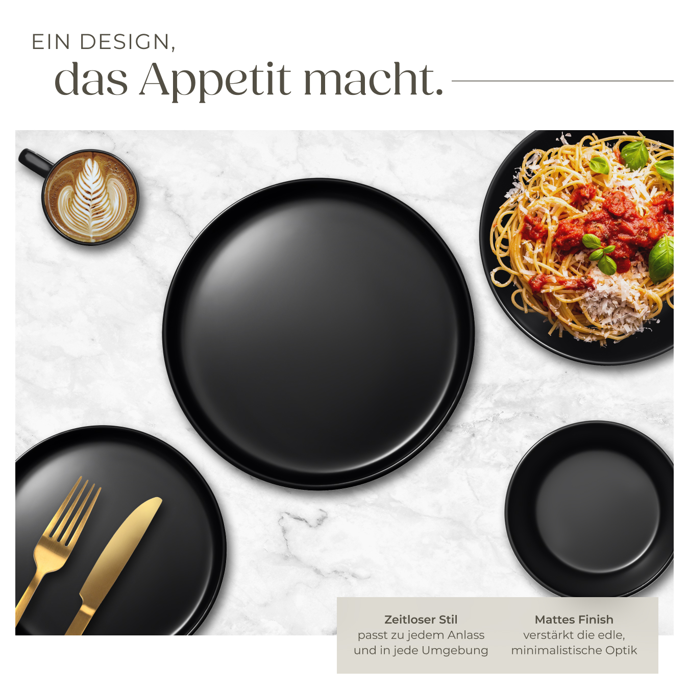 Geschirrset 6 Personen Tafelservice Steingut Essgeschirr Kombiservice Dinner-Set