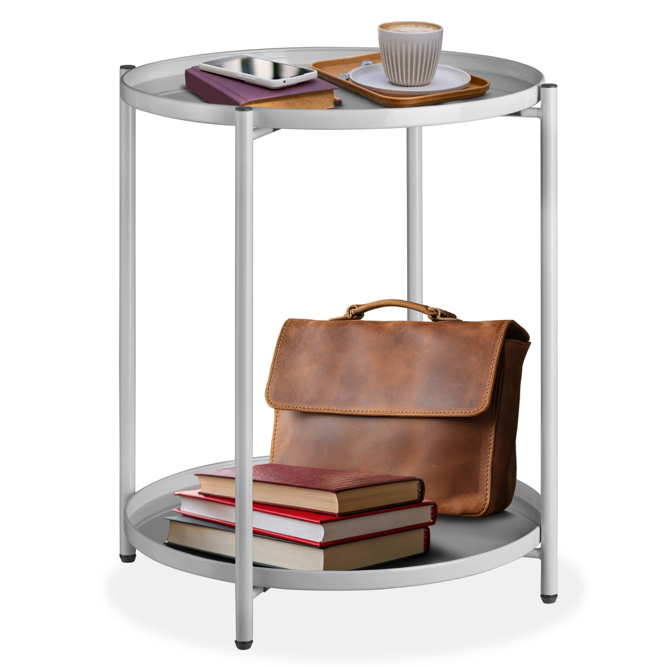 Bijzettafel Oxford 45,5x45,5x53cm - grijs