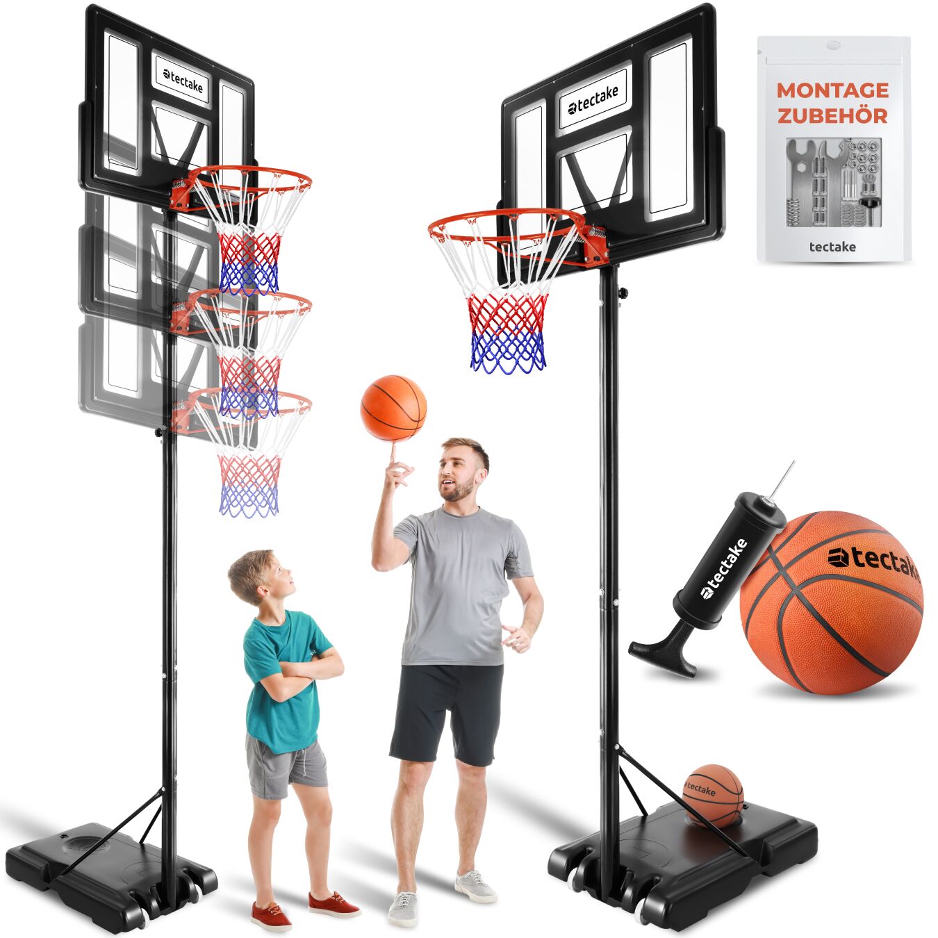 Basketballkorb - 230-305 cm