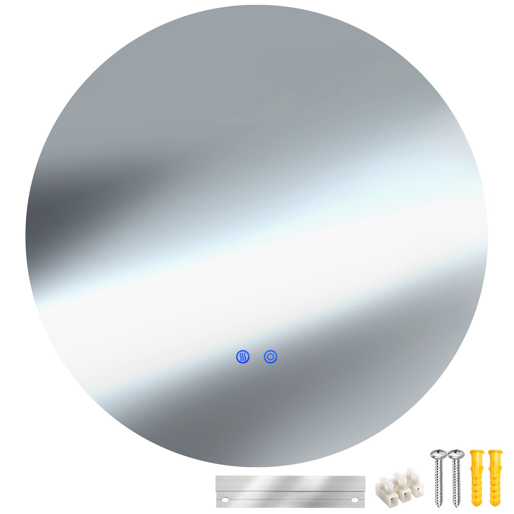 LED bathroom mirror Aurora, dimmable, with 3 light colours - 70 cm