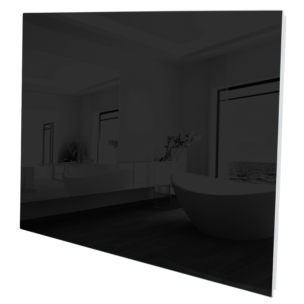 Calefactor por infrarrojos de cristal con fondo blanco 270W - negro | tectake