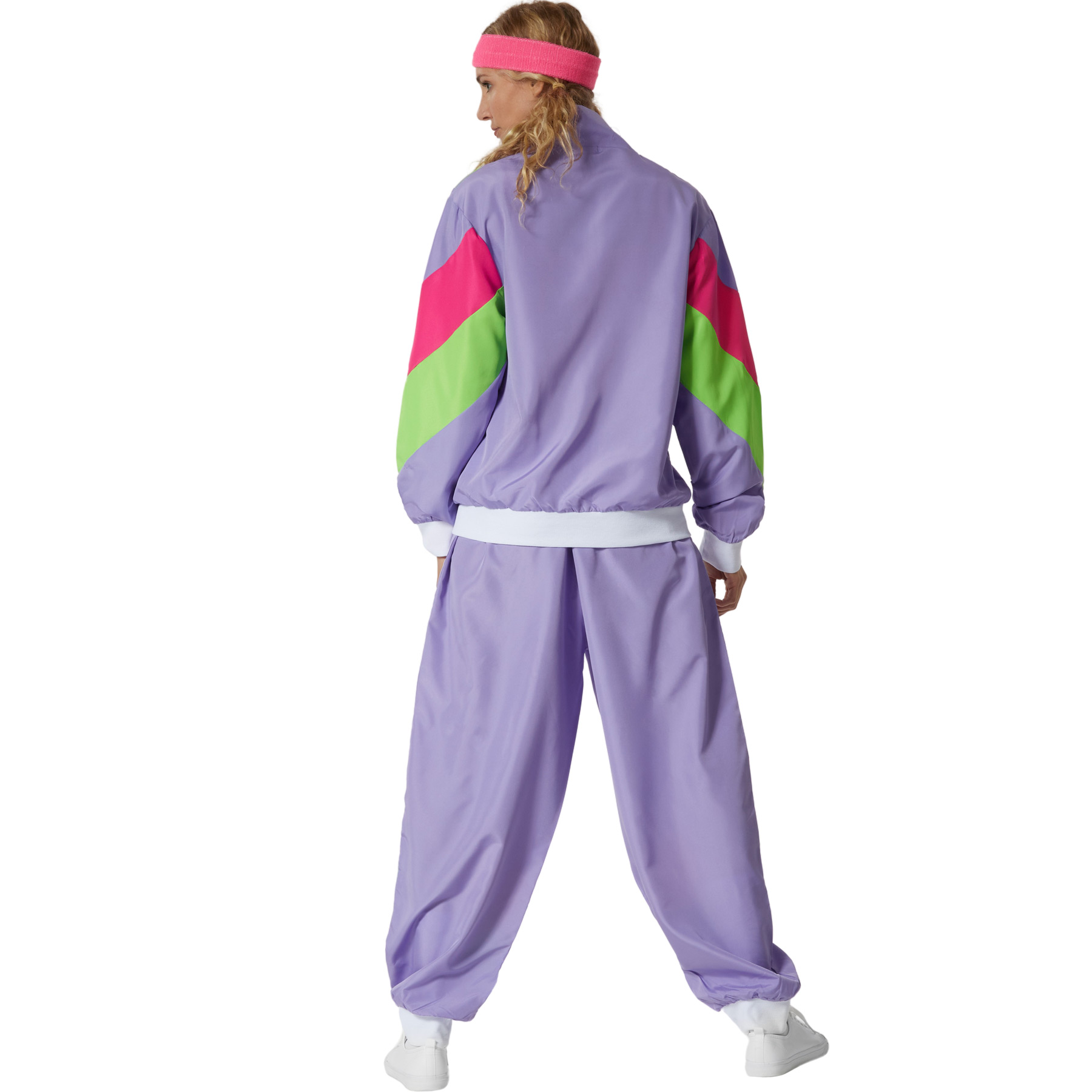Fancy Dress Costume Women's Retro 80's 90's Tracksuit Outfit Halloween Dress Up - Picture 9 of 20