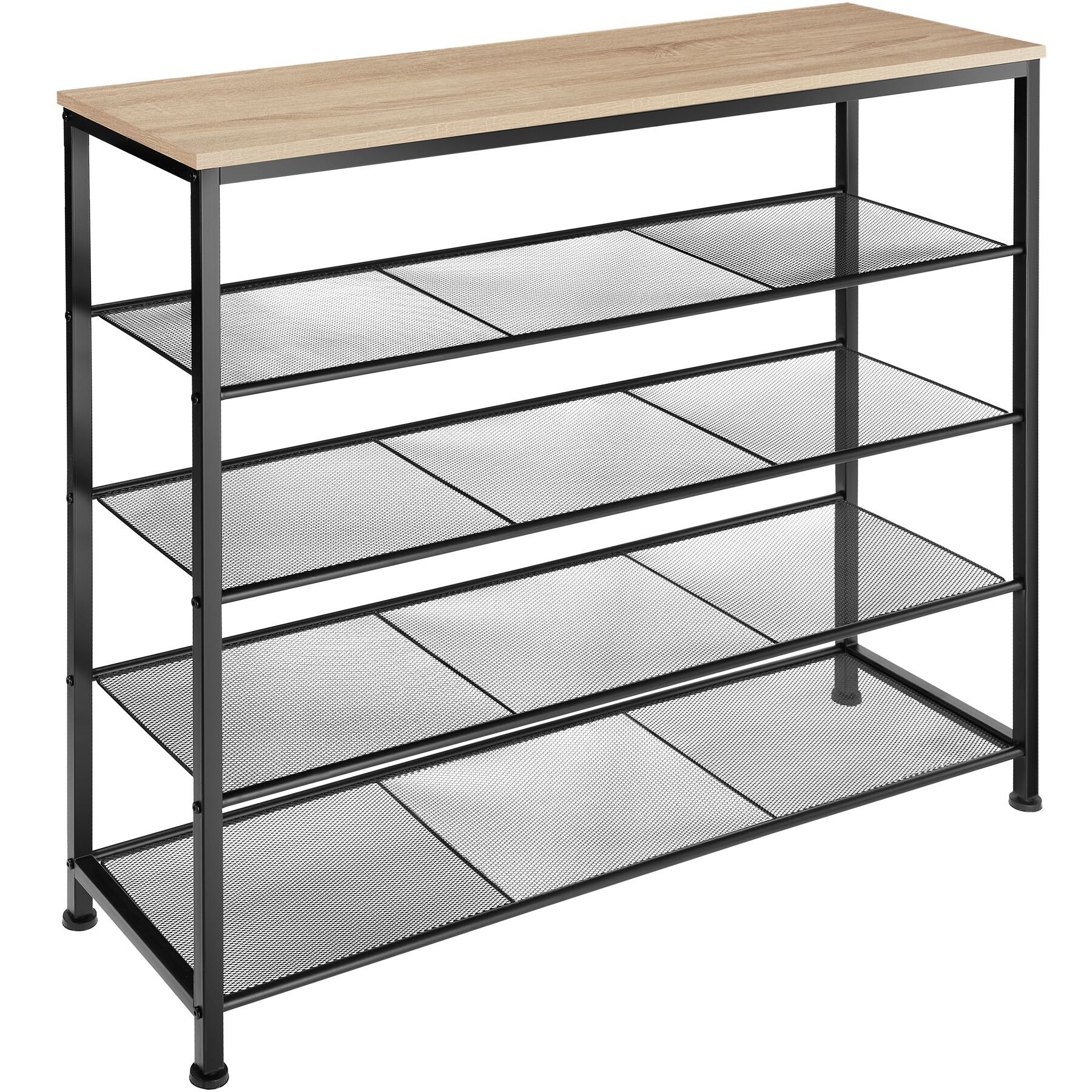 Sapateira estante Sheffield - Madeira industrial clara, carvalho Sonoma | tectake