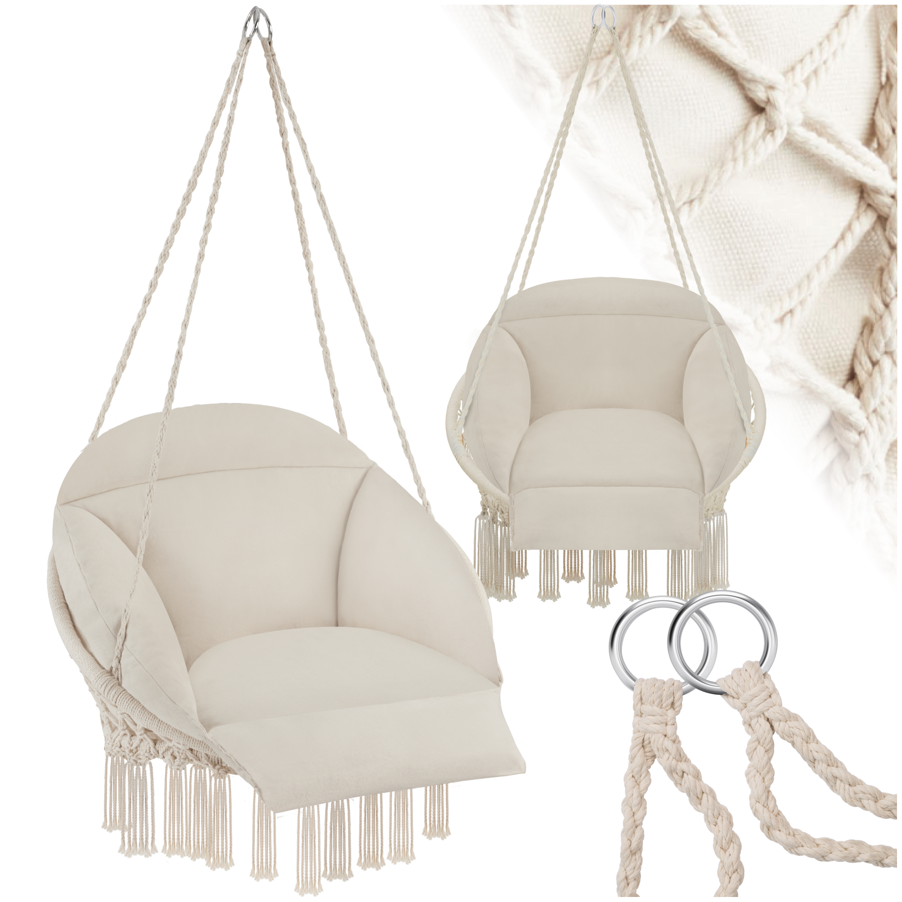 Hangstoel Samira - beige