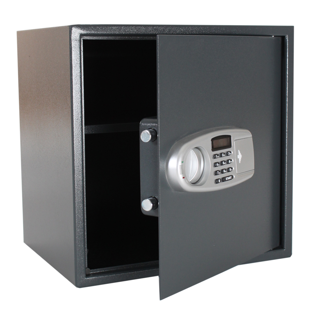 cassaforte elettronica + chiavi, modello 3, grande - nero