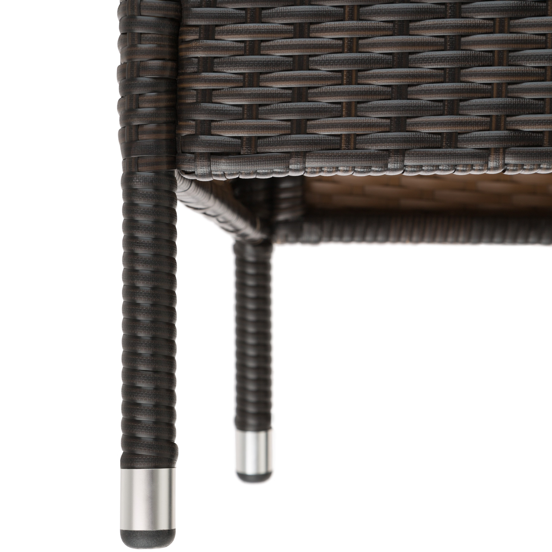 Poly Rattan Bench Glass Table Garden Furniture 2 Seats Wicker Patio Balcony New - Picture 50 of 81