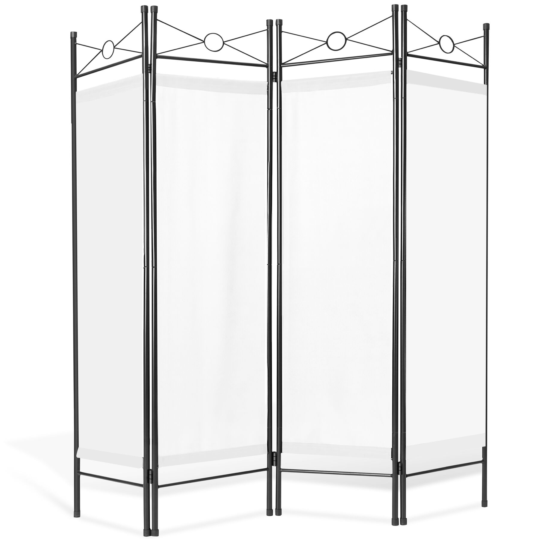 Paravent 180x160x2,5cm - blanc | tectake