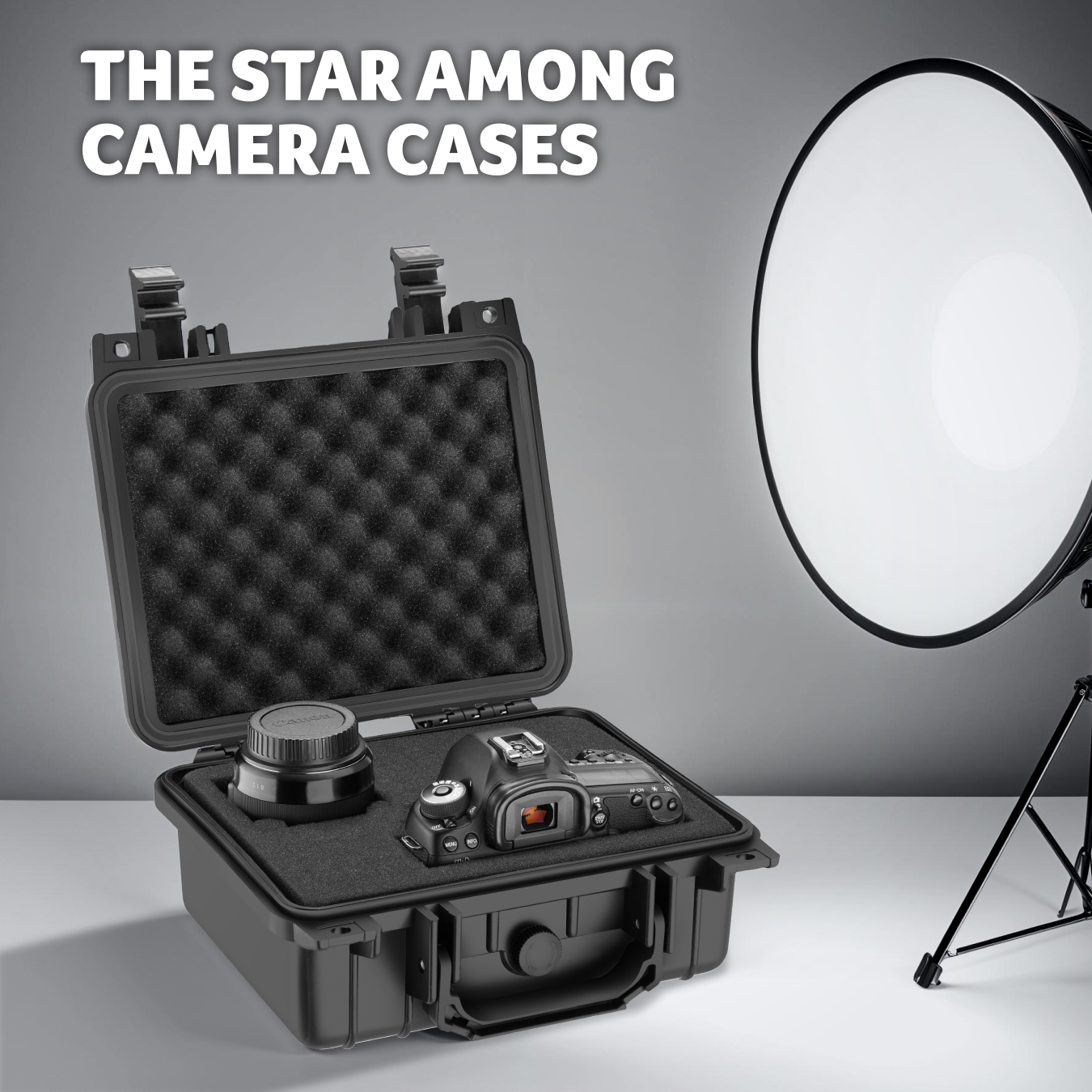 Camera Case Hard Shell Box Photography Travel Protective Waterproof Universal - Picture 9 of 37
